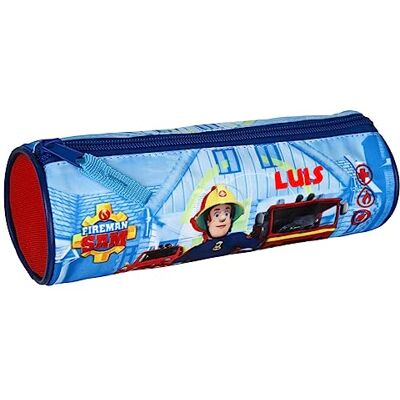 Trousse Undercover pour garçon avec nom Motif Sam le pompier avec camion de pompier Bleu, Trousse personnalisée pour l'école et la maison - Publicité Trousse Undercover pour garçon avec nom Motif Sam le pompier avec camion de pompier Bleu, Trousse personnalisée pour l'école et la maison - Publicité