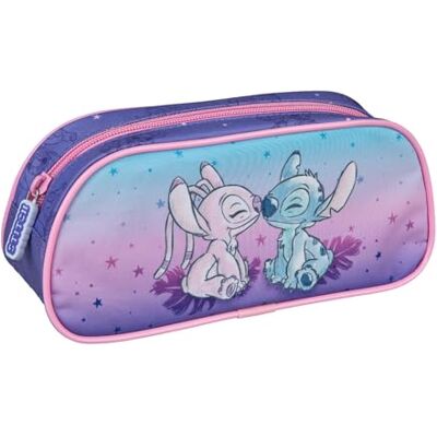 Undercover Lilo & Stitch Trousse pour enfant avec motif Stitch et Angel Violet rose et bleu 22,5 x 9,5 x 9 cm Pour l'école - Publicité Undercover Lilo & Stitch Trousse pour enfant avec motif Stitch et Angel Violet rose et bleu 22,5 x 9,5 x 9 cm Pour l'école - Publicité