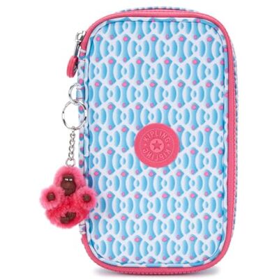 Kipling 50 PENS Étui à crayons de taille moyenne, pochettes, étuis, Dreamy Geo C (Bleu) - Publicité Kipling 50 PENS Étui à crayons de taille moyenne, pochettes, étuis, Dreamy Geo C (Bleu) - Publicité