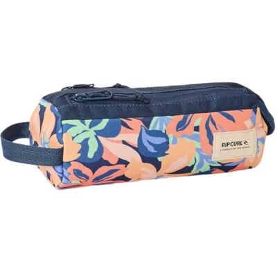 Rip Curl Trousse Scolaire Fille 2 Compartiments imprimé Bleu Marine Polyester recyclé 21 x 8 x 8 cm Toutes Classes dès Le CP - Publicité Rip Curl Trousse Scolaire Fille 2 Compartiments imprimé Bleu Marine Polyester recyclé 21 x 8 x 8 cm Toutes Classes dès Le CP - Publicité