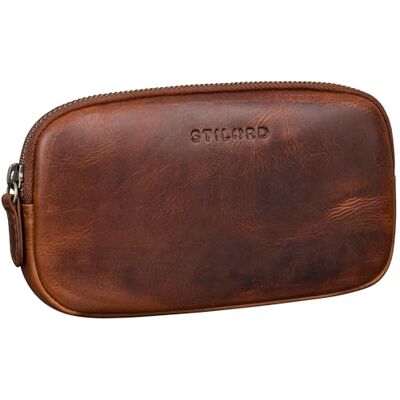 STILORD Plumier Cuir Vintage Trousse Scolaire idéal comme Pochette pour Travail École Organiseur Crayons Étui Lunettes en Cuir Véritable Couleur:Sesto Cognac - Publicité STILORD Plumier Cuir Vintage Trousse Scolaire idéal comme Pochette pour Travail École Organiseur Crayons Étui Lunettes en Cuir Véritable Couleur:Sesto Cognac - Publicité