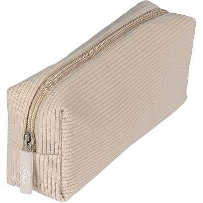 WEDO Trousse à Crayons en Coton Aspect Velours côtelé pour stylos et Fournitures d'écriture, Beige - Publicité WEDO Trousse à Crayons en Coton Aspect Velours côtelé pour stylos et Fournitures d'écriture, Beige - Publicité