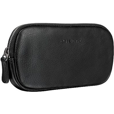 STILORD Plumier Cuir Vintage Trousse Scolaire idéal comme Pochette pour Travail École Organiseur Crayons Étui Lunettes en Cuir Véritable Couleur:Noir - Publicité STILORD Plumier Cuir Vintage Trousse Scolaire idéal comme Pochette pour Travail École Organiseur Crayons Étui Lunettes en Cuir Véritable Couleur:Noir - Publicité