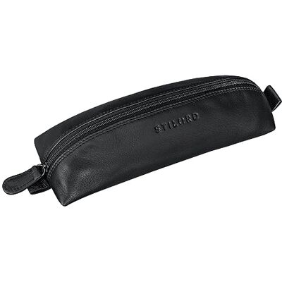 STILORD '' Plumier en Cuir pour Hommes Femmes Trousse Stylée Vintage Etui pour Crayons Stylos Pinceaux Pochette écolier Couleur:Noir - Publicité STILORD '' Plumier en Cuir pour Hommes Femmes Trousse Stylée Vintage Etui pour Crayons Stylos Pinceaux Pochette écolier Couleur:Noir - Publicité