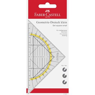 Faber-Castell 10102170 Equerre avec Poignée 14 cm - Publicité Faber-Castell 10102170 Equerre avec Poignée 14 cm - Publicité