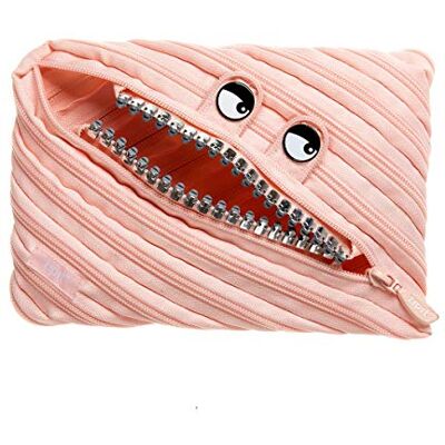 Zipit - Grillz Monster Jumbo - Peach - Zip - Pencil Case - Publicité Zipit - Grillz Monster Jumbo - Peach - Zip - Pencil Case - Publicité