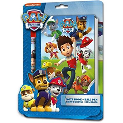 PAW PATROL Disney Pat Patrouille Cahier + Stylo A Billes Clamshell 3D, PW16008 - Publicité PAW PATROL Disney Pat Patrouille Cahier + Stylo A Billes Clamshell 3D, PW16008 - Publicité