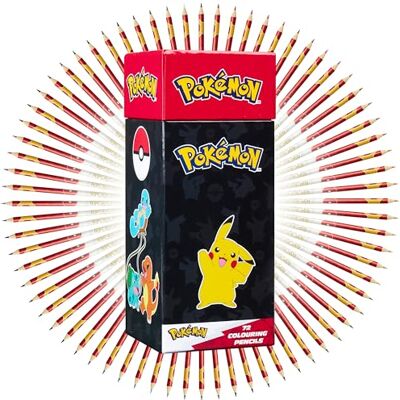 Pokémon Set Coloriage de 72 Crayons de Couleur Fournitures Scolaires Dessin Enfant Boîte de Rangement Pikachu Cadeau Fille et Garçon - Publicité Pokémon Set Coloriage de 72 Crayons de Couleur Fournitures Scolaires Dessin Enfant Boîte de Rangement Pikachu Cadeau Fille et Garçon - Publicité