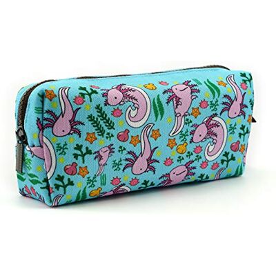 LParkin Trousse Axolotl pour étudiants En toile Pour crayons ou maquillage - Publicité LParkin Trousse Axolotl pour étudiants En toile Pour crayons ou maquillage - Publicité