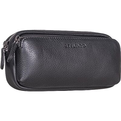 STILORD Grande Trousse Scolaire Cuir Trousse Stylo Adulte Plumier Vintage idéal comme Trousse de Maquillage Pochette Étui pour Crayons en Cuir Couleur:Noir - Publicité STILORD Grande Trousse Scolaire Cuir Trousse Stylo Adulte Plumier Vintage idéal comme Trousse de Maquillage Pochette Étui pour Crayons en Cuir Couleur:Noir - Publicité