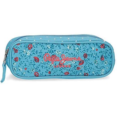 Pepe Jeans Ava Trousse Bleu 22 x 7 x 3 cm Polyester - Publicité Pepe Jeans Ava Trousse Bleu 22 x 7 x 3 cm Polyester - Publicité