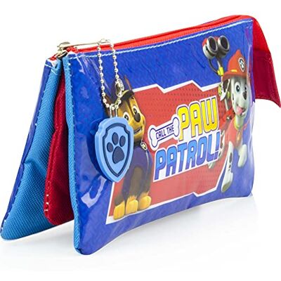 Paw Patrol Sambro Trousse à 3 Poches - Publicité Paw Patrol Sambro Trousse à 3 Poches - Publicité