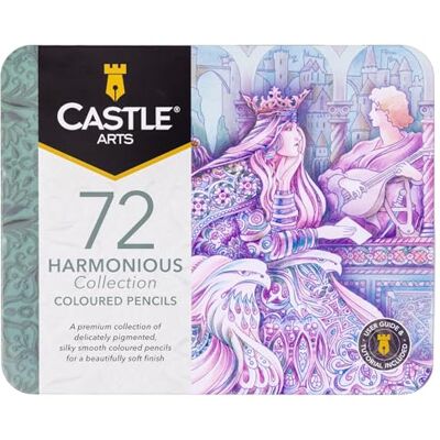 72 crayons de couleur Harmonious Crayons de couleur à base de cire et à cœur tendre pour un estompage expert Palette de couleurs sourdes et lunatiques pour les artistes adultes - Publicité 72 crayons de couleur Harmonious Crayons de couleur à base de cire et à cœur tendre pour un estompage expert Palette de couleurs sourdes et lunatiques pour les artistes adultes - Publicité