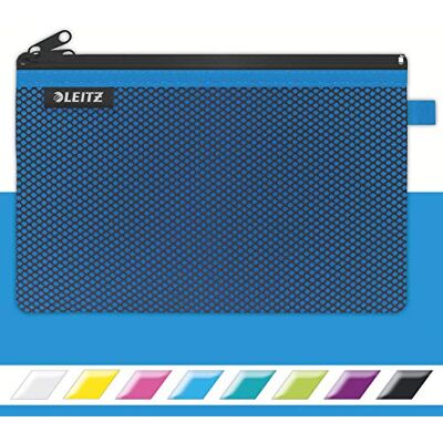 Leitz WOW Trousse à crayons Zippée en Nylon, Lavable, Idéale pour le Rangement, Grand (23x15cm) Bleu - Publicité Leitz WOW Trousse à crayons Zippée en Nylon, Lavable, Idéale pour le Rangement, Grand (23x15cm) Bleu - Publicité