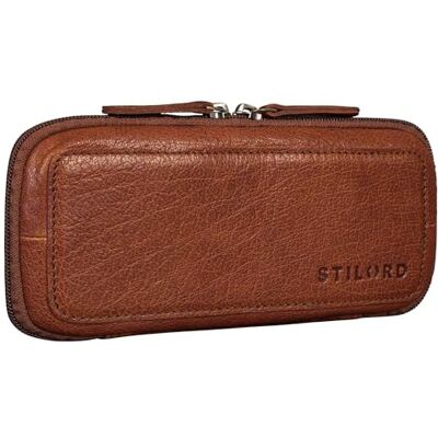 STILORD '' Étui en Cuir Vintage avec Fermeture éclair Etui à Crayons Porte-Crayons pour Hommes Trousse Scolaire Cuir Trousse de Maquillage Pochette, Couleur:maraska Marron - Publicité STILORD '' Étui en Cuir Vintage avec Fermeture éclair Etui à Crayons Porte-Crayons pour Hommes Trousse Scolaire Cuir Trousse de Maquillage Pochette, Couleur:maraska Marron - Publicité
