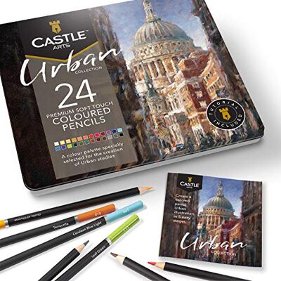 ART Set de 24 Crayons de Couleur Palette Urbaine - Publicité ART Set de 24 Crayons de Couleur Palette Urbaine - Publicité