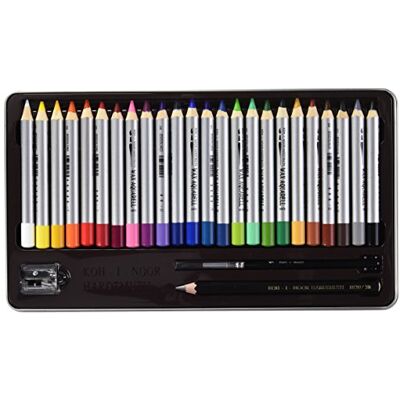 Koh-I-Noor 8284 Aquarell Crayons Pastels à la cire (Lot de 24) - Publicité Koh-I-Noor 8284 Aquarell Crayons Pastels à la cire (Lot de 24) - Publicité