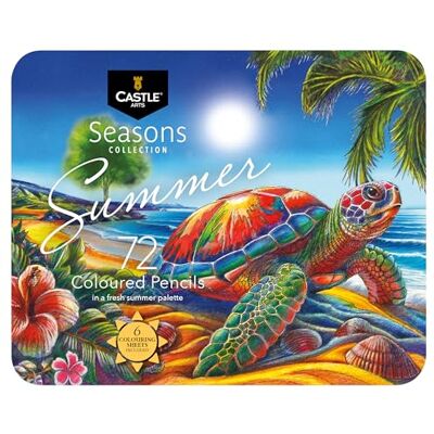 ART Set de 72 Crayons de Couleur Été pour Adultes - Publicité ART Set de 72 Crayons de Couleur Été pour Adultes - Publicité