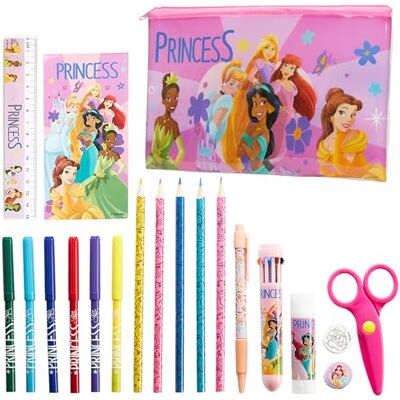 Disney Stitch Trousse Scolaire Fille Kawaii Frozen Trousses pour Enfants avec Fournitures Scolaires Crayon de Couleurs Stylo Kit Papeterie (Rose Princesse) - Publicité Disney Stitch Trousse Scolaire Fille Kawaii Frozen Trousses pour Enfants avec Fournitures Scolaires Crayon de Couleurs Stylo Kit Papeterie (Rose Princesse) - Publicité