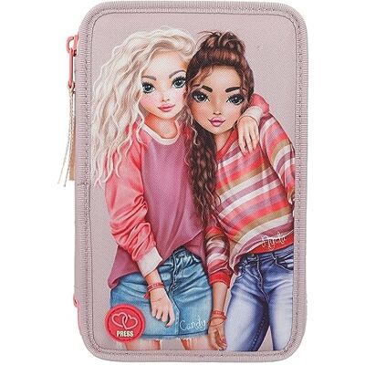 Depesche - TOPModel Best Friends LED Triple Pencil Case - LED - Publicité Depesche - TOPModel Best Friends LED Triple Pencil Case - LED - Publicité
