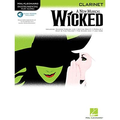 Various Instrumental Play-Along Wicked (Clarinet) Clt Book/Cd (Hal Leonard Instrumental Play-Along) - Publicité Various Instrumental Play-Along Wicked (Clarinet) Clt Book/Cd (Hal Leonard Instrumental Play-Along) - Publicité