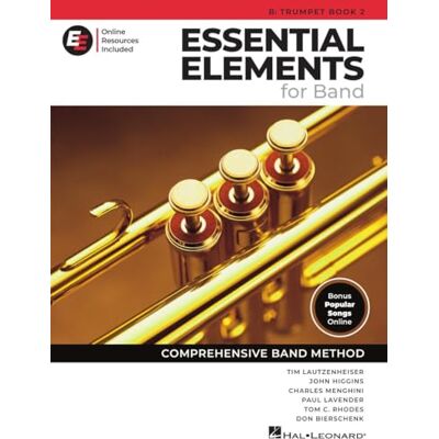 Various Essential Elements for Band – Trompette Sib Livre 2 avec EEi en ligne Méthode complète pour trompettiste débutant à intermédiaire Partition et recueil de chansons avec plus de 250 leçons vidéo - Publicité Various Essential Elements for Band – Trompette Sib Livre 2 avec EEi en ligne Méthode complète pour trompettiste débutant à intermédiaire Partition et recueil de chansons avec plus de 250 leçons vidéo - Publicité