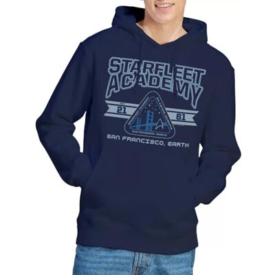 Star Trek Starfleet Academy Earth Sweat à Capuche Unisexe, Marine, L - Publicité Star Trek Starfleet Academy Earth Sweat à Capuche Unisexe, Marine, L - Publicité