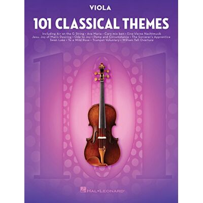 Various 101 Classical Themes for Viola Recueil de partitions pour alto avec 101 thèmes du répertoire classique en notation standard Collection pour étude pratique interprétation et concert - Publicité Various 101 Classical Themes for Viola Recueil de partitions pour alto avec 101 thèmes du répertoire classique en notation standard Collection pour étude pratique interprétation et concert - Publicité