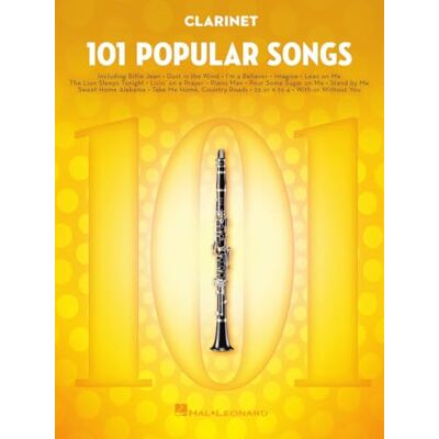 Various 101 Popular Songs Clarinet Recueil de Chansons et de Partitions Clarinette Débutant Intermédiaire Pop Rock Classiques Billie Jean Piano Man Hey Jude Sweet Home Alabama Livin' on a Prayer - Publicité Various 101 Popular Songs Clarinet Recueil de Chansons et de Partitions Clarinette Débutant Intermédiaire Pop Rock Classiques Billie Jean Piano Man Hey Jude Sweet Home Alabama Livin' on a Prayer - Publicité
