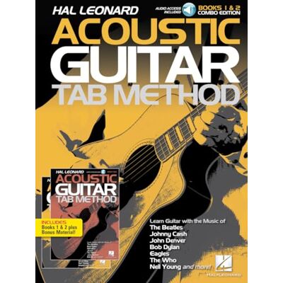Various Hal Leonard Acoustic Guitar Tab Method: Includes Audio Access; Combo Edition (1-2) - Publicité Various Hal Leonard Acoustic Guitar Tab Method: Includes Audio Access; Combo Edition (1-2) - Publicité