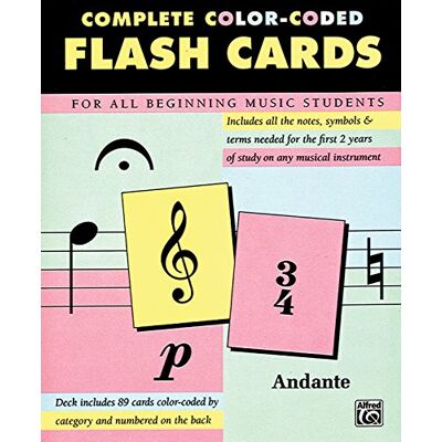 Various 89 Color-Coded Flash Cards --- Piano --- Alfred Publishing - Publicité Various 89 Color-Coded Flash Cards --- Piano --- Alfred Publishing - Publicité