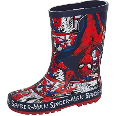 Marvel Bottes en caoutchouc Spiderman pour garçon, bleu marine, 32 EU - Publicité Marvel Bottes en caoutchouc Spiderman pour garçon, bleu marine, 32 EU - Publicité