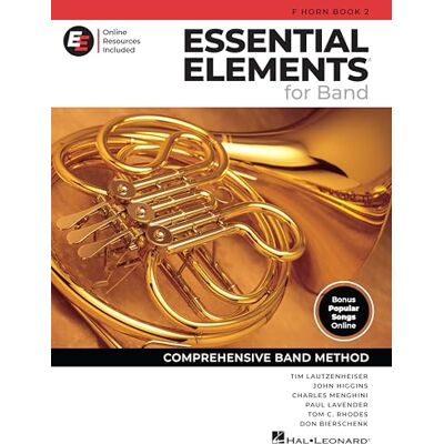 Various Essential Elements for Band – Cor en fa Livre 2 avec accès EEi en ligne Méthode de Cor en fa, recueil de chansons, partitions et leçons vidéo Méthode complète pour étudiants et enseignants - Publicité Various Essential Elements for Band – Cor en fa Livre 2 avec accès EEi en ligne Méthode de Cor en fa, recueil de chansons, partitions et leçons vidéo Méthode complète pour étudiants et enseignants - Publicité