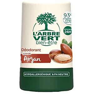L'Arbre Vert Déodorant bille à l'argan et hamamelis anti-traces blanches 50 ml - Publicité L'Arbre Vert Déodorant bille à l'argan et hamamelis anti-traces blanches 50 ml - Publicité
