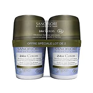 Sanoflore Lot de 2 déodorants pureté de lin Bio 50Ml - Publicité Sanoflore Lot de 2 déodorants pureté de lin Bio 50Ml - Publicité