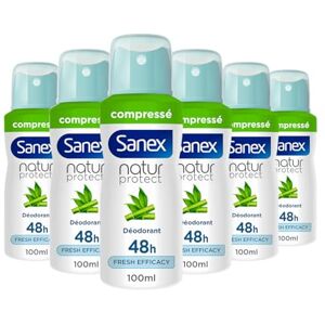 Sanex Déodorant spray Natur Protect Bambou Bio Fresh Efficacy 48h Protection longue durée contre les odeurs Lot de 6 x 100ml - Publicité Sanex Déodorant spray Natur Protect Bambou Bio Fresh Efficacy 48h Protection longue durée contre les odeurs Lot de 6 x 100ml - Publicité