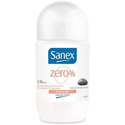 Sanex Lot de 3 déodorants roll-on Women « Zero% Sensitive » pour peaux sensibles 50 ml - Publicité Sanex Lot de 3 déodorants roll-on Women « Zero% Sensitive » pour peaux sensibles 50 ml - Publicité
