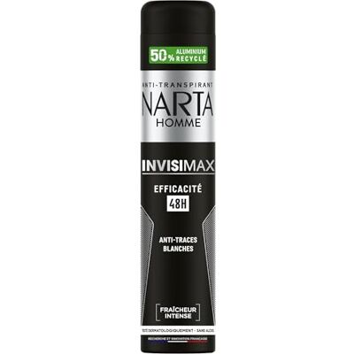 Narta Homme Déodorant Spray Invisimax Anti-Traces Fraîcheur Intense 200ml - Publicité Narta Homme Déodorant Spray Invisimax Anti-Traces Fraîcheur Intense 200ml - Publicité