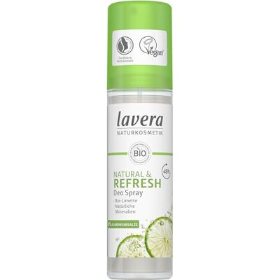 Déodorant Spray Naturel REFRESH de Lavera - unisexe avec citron vert bio - protection 48h - Publicité Déodorant Spray Naturel REFRESH de Lavera - unisexe avec citron vert bio - protection 48h - Publicité