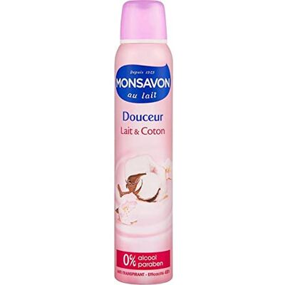 Monsavon au Lait Douceur Lait & Coton 200ml (lot de 6) - Publicité Monsavon au Lait Douceur Lait & Coton 200ml (lot de 6) - Publicité