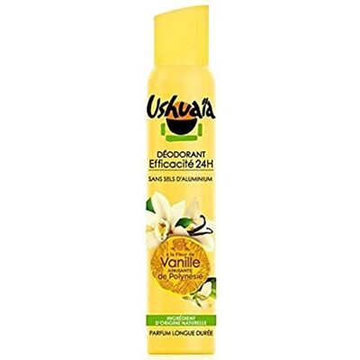 Ushuaia Ushuaïa Déodorant Femme Atomiseur à La Fleur De Vanille Apaisante De Polynésie 200 ml - Publicité Ushuaia Ushuaïa Déodorant Femme Atomiseur à La Fleur De Vanille Apaisante De Polynésie 200 ml - Publicité