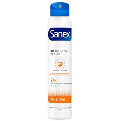 Sanex Dermo Sensitive Lot de 3 déodorants en spray pour peaux sensibles 200 ml - Publicité Sanex Dermo Sensitive Lot de 3 déodorants en spray pour peaux sensibles 200 ml - Publicité