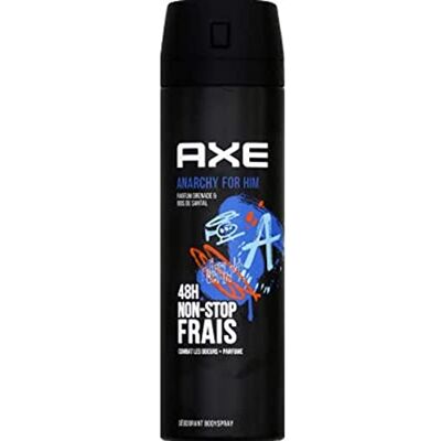 Axe Déodorant bodyspray anarchy 48h non-stop frais, 200ml - Publicité Axe Déodorant bodyspray anarchy 48h non-stop frais, 200ml - Publicité