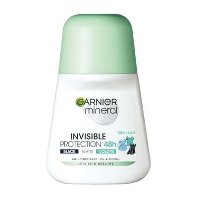 Garnier Lot de 6 déodorants roll-on invisible Black and White Clean Fresh 50 ml - Publicité Garnier Lot de 6 déodorants roll-on invisible Black and White Clean Fresh 50 ml - Publicité