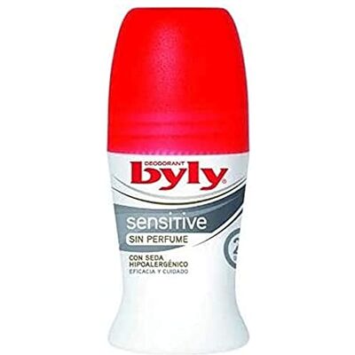 BYLY Sensitive sans parfum Déodorant avec soie hypoallergénique 50 ml - Publicité BYLY Sensitive sans parfum Déodorant avec soie hypoallergénique 50 ml - Publicité