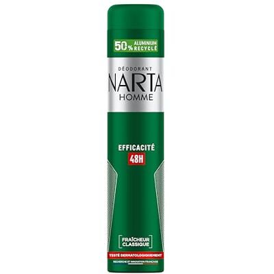 Narta Fraîcheur Classique Déodorant Spray Homme Fraicheur Classique efficacité 24h 200.0 ml - Publicité Narta Fraîcheur Classique Déodorant Spray Homme Fraicheur Classique efficacité 24h 200.0 ml - Publicité