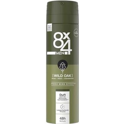 8x4 Lot de 6 déodorants en spray pour homme No.8 (Wild Oak) 150 ml - Publicité 8x4 Lot de 6 déodorants en spray pour homme No.8 (Wild Oak) 150 ml - Publicité
