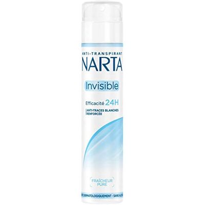 Narta Spray anti-transpirant invisible 200 ml - Publicité Narta Spray anti-transpirant invisible 200 ml - Publicité