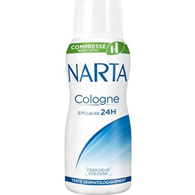 Narta Spray Compressé Cologne Efficacité 24h Fraîcheur Cologne 100ml (lot de 4) - Publicité Narta Spray Compressé Cologne Efficacité 24h Fraîcheur Cologne 100ml (lot de 4) - Publicité