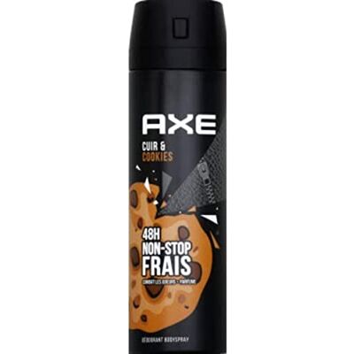 AXE Déodorant bodyspray collision cuir & cookies 48h non-stop frais L'aérosol de 200ml - Publicité AXE Déodorant bodyspray collision cuir & cookies 48h non-stop frais L'aérosol de 200ml - Publicité
